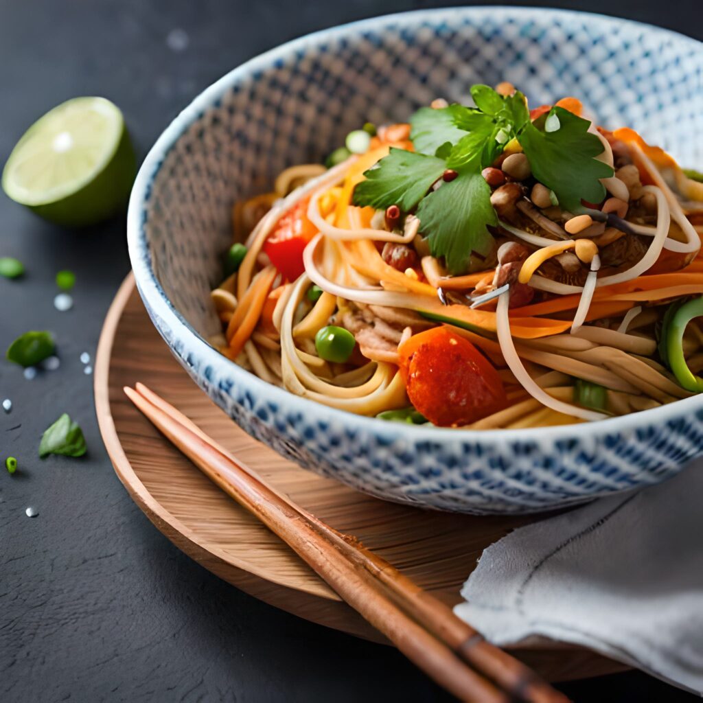 Ensalada de fideos de Soba